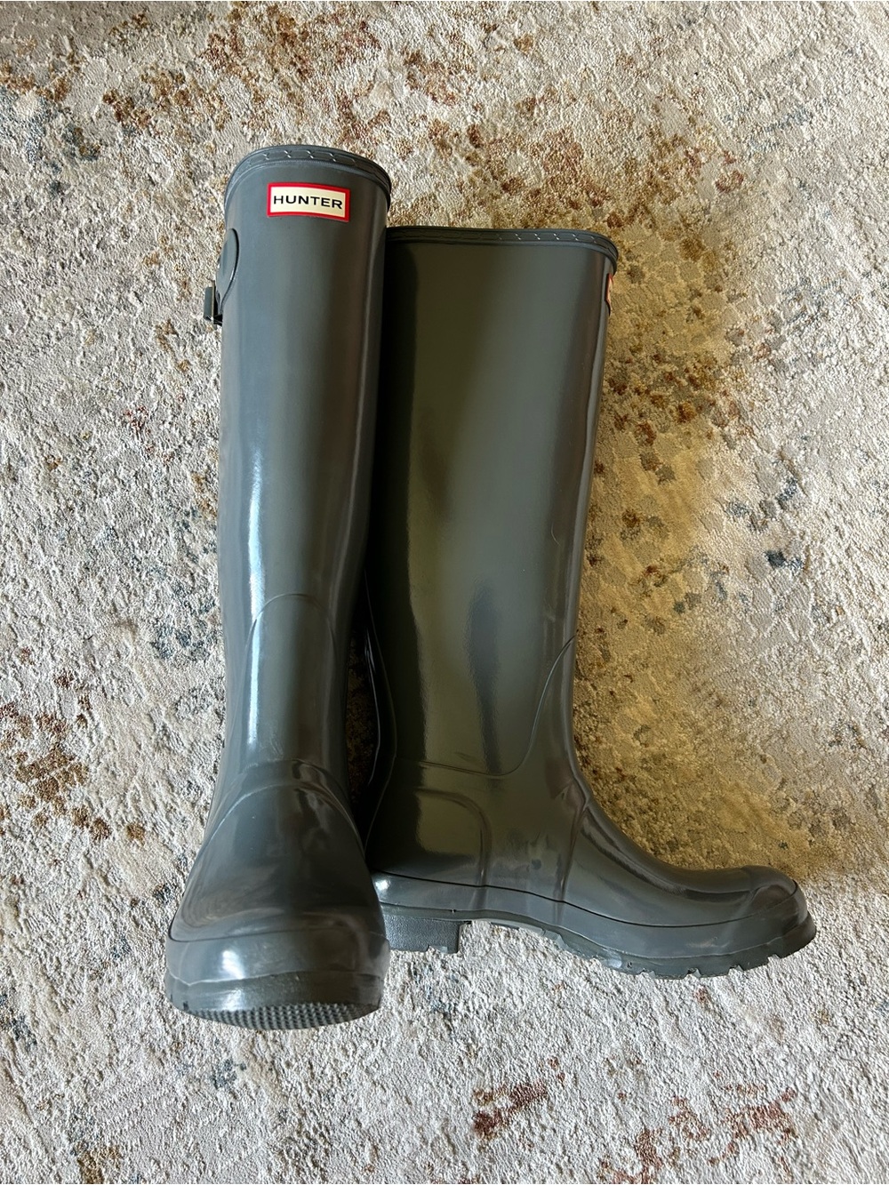 NWOT Hunter Tall Rain Boot in Slate Grey - Classic Waterproof Wellies
